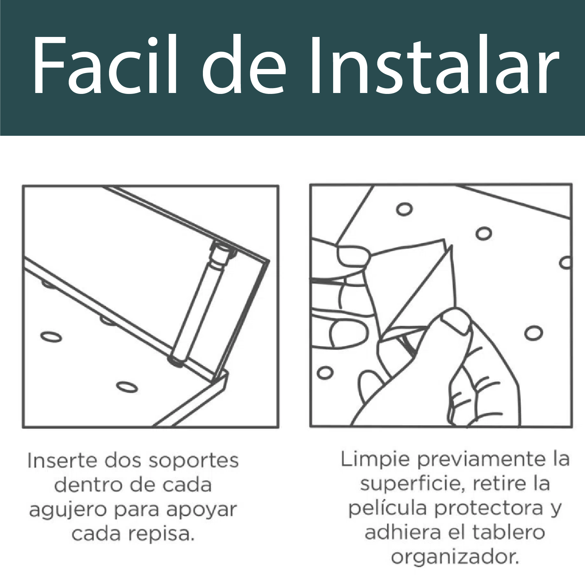 Miniatura 4 de Repisa Organizador Perforado Pared X1